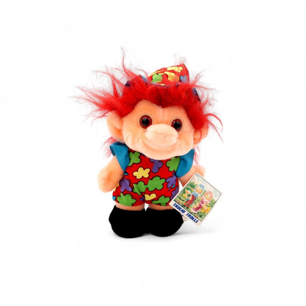 Vtg 90s Chosun Trolio Trolls Plush Doll 10"‎ With Tag 90's Trolls New